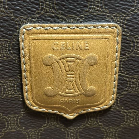 Celine Macadam Pattern Handbag Brown - Picture 8 of 8